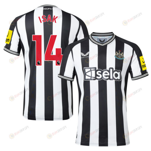 Alexander Isak 14 Newcastle United 2023-24 Premier League Home Men Jersey - White