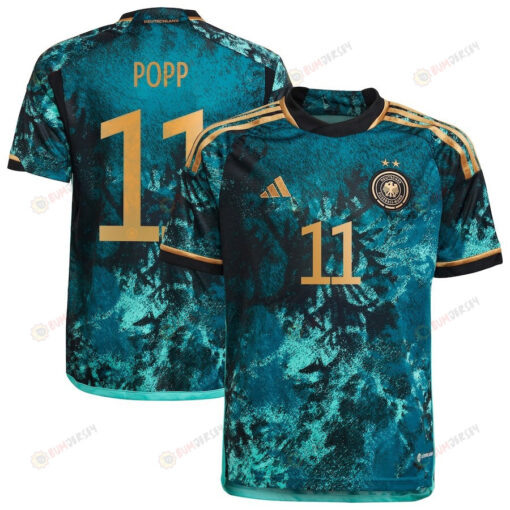 Alexandra Popp 11 Germany 2023 National Team Away Youth Jersey