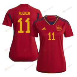 Alexia Putellas 11 Spain 1 Star Women's National Team 2023-24 World Cup Home Women Jersey