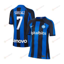 Alexis S?nchez 7 Inter Milan 2022/23 Home Jersey - Youth