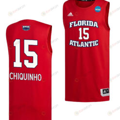 Alijah Martin 15 FAU Owls 2023 March Madness Basketball Men Jersey- Red