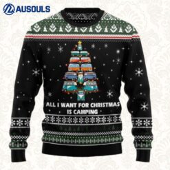 All I Want For Christmas Is Camping Ugly Sweaters For Men Women Unisex