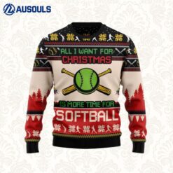 All I Want For Christmas Is More Time For Running Ugly Sweaters For Men Women Unisex