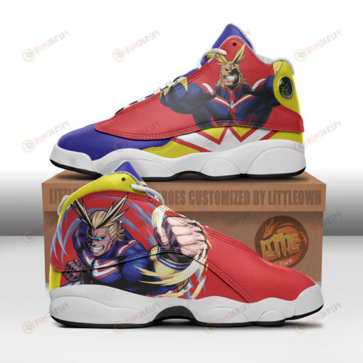 All Might Shoes My Hero Academia Anime Air Jordan 13 Shoes Sneakers