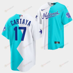 All-Star Futures Game 2022-23 Los Angeles Dodgers Diego Cartaya 17 White Blue Jersey