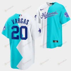 All-Star Futures Game 2022-23 Los Angeles Dodgers Miguel Vargas 20 White Blue Jersey