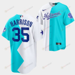 All-Star Futures Game 2022-23 San Francisco Giants Kyle Harrison 35 White Blue Jersey