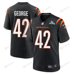 Allan George 42 Cincinnati Bengals Super Bowl LVII Champions Men's Jersey - Black