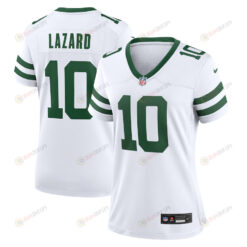 Allen Lazard 10 New York Jets Women's Player Game Jersey - White