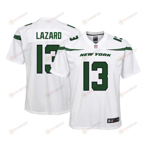 Allen Lazard 13 New York Jets Youth Jersey - White