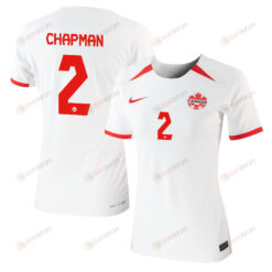 Allysha Chapman 2 Canada Women's National Team 2023-24 World Cup Away Women Jersey