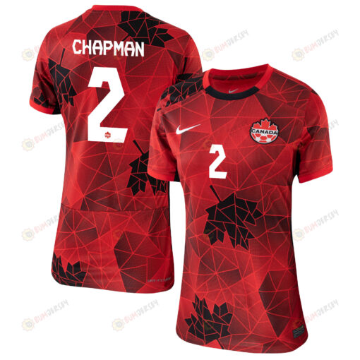 Allysha Chapman 2 Canada Women's National Team 2023-24 World Cup Home Women Jersey