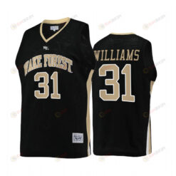 Alondes Williams 31 Wake Forest Demon Deacons Black Jersey College Basketball Retro
