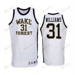 Alondes Williams 31 Wake Forest Demon Deacons Throwback Uniform Jersey College Basketball White