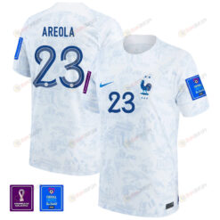 Alphonse Areola 23 FIFA World Cup Qatar 2022 France National Team - Away Patch Jersey