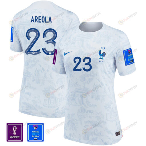 Alphonse Areola 23 FIFA World Cup Qatar 2022 Patch France National Team - Away Women Jersey