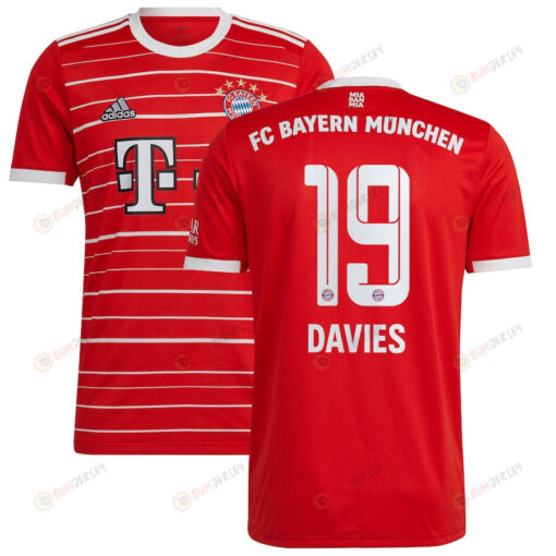 Alphonso Davies 19 Bayern Munich Men 2022/23 Home Player Jersey - Red