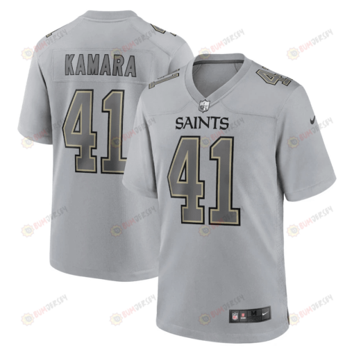 Alvin Kamara 41 New Orleans Saints Atmosphere Fashion Game Jersey - Gray