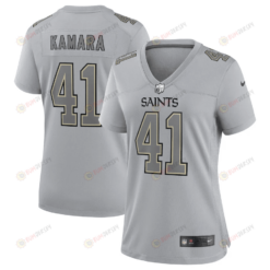 Alvin Kamara 41 New Orleans Saints Women's Atmosphere Fashion Game Jersey - Gray
