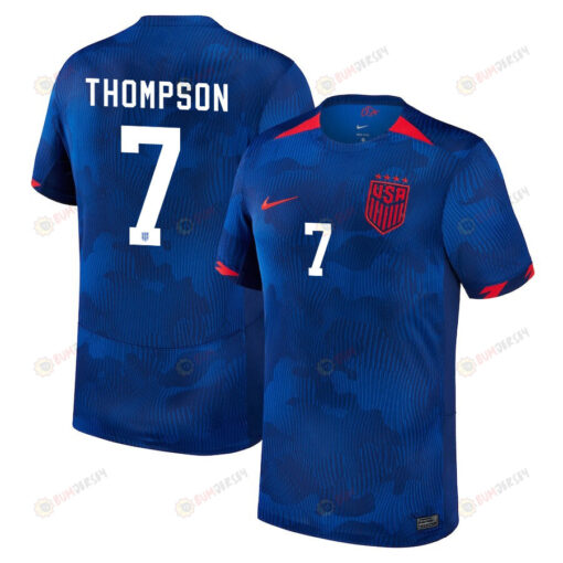 Alyssa Thompson 7 USA Women's National Team 2023-24 World Cup Away Men Jersey