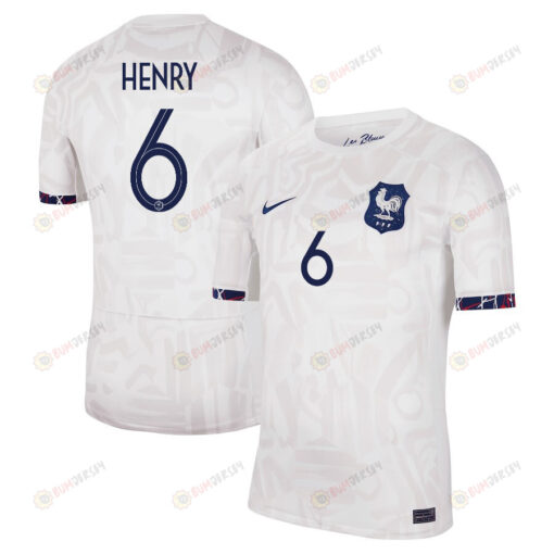 Amandine Henry 6 France Women's National Team 2023-24 Away Men Jersey