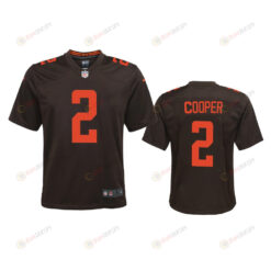 Amari Cooper 2 Cleveland Browns Youth Brown Alternate Game Jersey Jersey