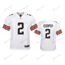 Amari Cooper 2 Cleveland Browns Youth Jersey - White Jersey