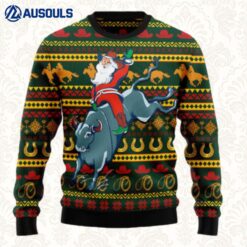 Amazing Cowboy Santa Claus Ugly Sweaters For Men Women Unisex