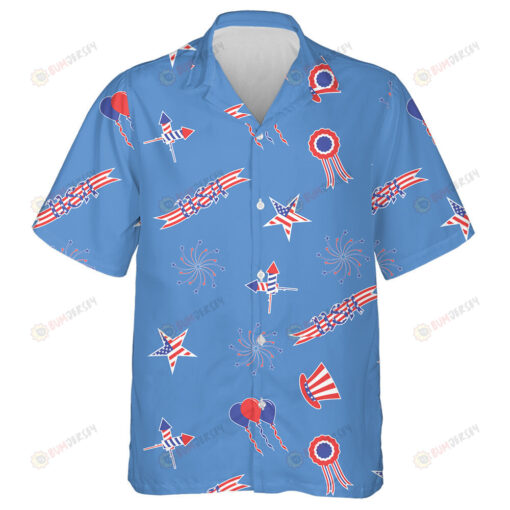 Amazing Festive Background For The US National Holiday Hawaiian Shirt