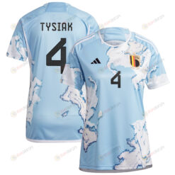 Amber Tysiak 4 Belgium 2023 National Team Away Jersey - Women