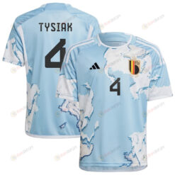 Amber Tysiak 4 Belgium 2023 National Team Away Youth Jersey