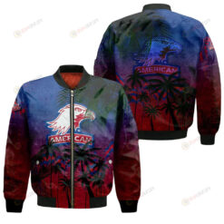 American Eagles Bomber Jacket 3D Printed Coconut Tree Tropical Grunge
