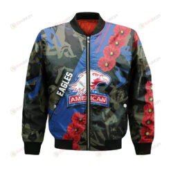 American Eagles Bomber Jacket 3D Printed Sport Style Keep Go on