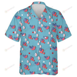 American Flag In The Form Of Birds Flying With Eggs Hawaiian Shirt