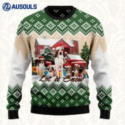 American Foxhound Let It Snow Ugly Sweaters For Men Women Unisex