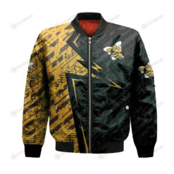 American International Yellow Jackets Bomber Jacket 3D Printed Abstract Pattern Sport