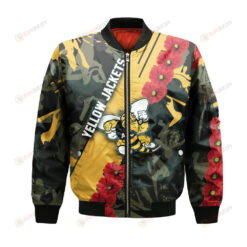 American International Yellow Jackets Bomber Jacket 3D Printed Sport Style Keep Go on
