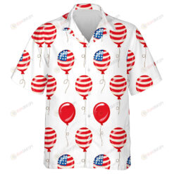 American Patriotic Balloons For Independence Day Hawaiian Shirt