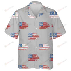 American Symbol Freedom National Sign On Gray Background Hawaiian Shirt