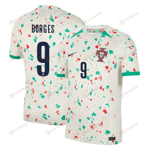 Ana Borges 9 Portugal Women's National Team 2023-24 World Cup Away Men Jersey