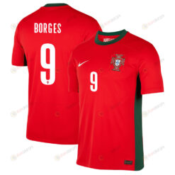 Ana Borges 9 Portugal Women's National Team 2023-24 World Cup Home Men Jersey