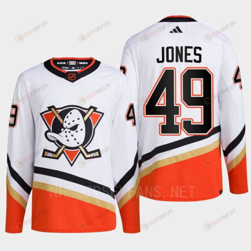 Anaheim Ducks 2022 Reverse Retro 2.0 Max Jones 49 White Primegreen Jersey Men's