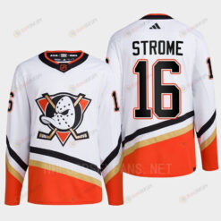 Anaheim Ducks 2022 Reverse Retro 2.0 Ryan Strome 16 White Primegreen Jersey Men's