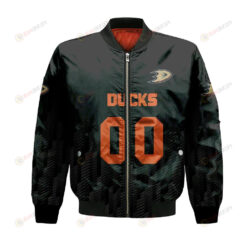 Anaheim Ducks Bomber Jacket 3D Printed Team Logo Custom Text And Number