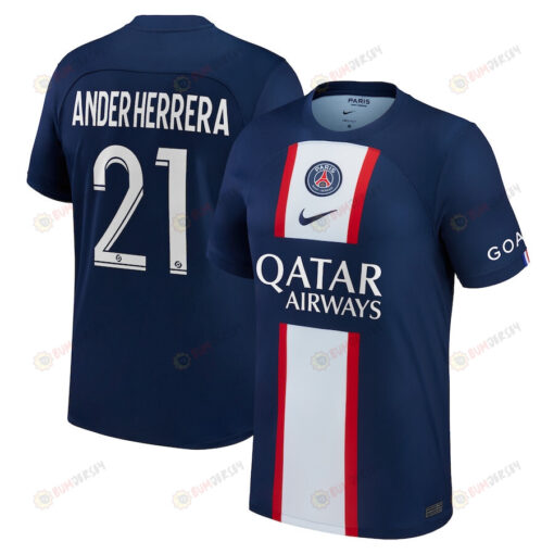 Ander Herrera 21 Paris Saint-Germain Men 2022/23 Home Player Jersey - Blue