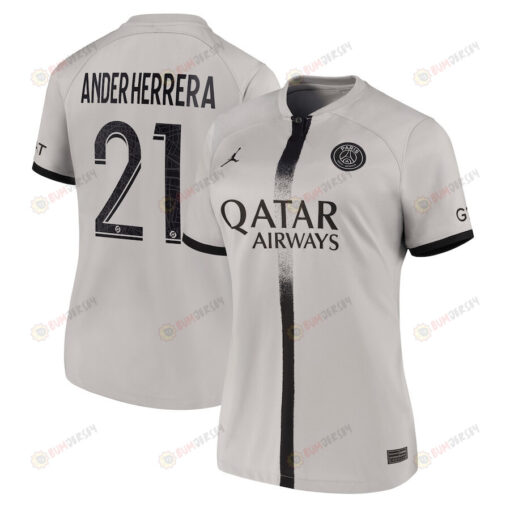 Ander Herrera 21 Paris Saint-Germain Women 2022/23 Away Jersey - Black