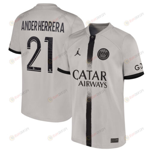 Ander Herrera 21 Paris Saint-Germain Youth 2022/23 Away Player Jersey - Black