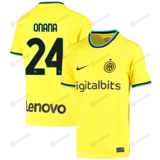 Andr? Onana 24 Inter Milan 2022/23 Third Jersey - Youth