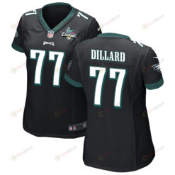 Andre Dillard 77 Philadelphia Eagles Super Bowl LVII Champions 2 Stars WoMen's Jersey - Black