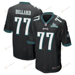 Andre Dillard 77 Philadelphia Eagles Super Bowl LVII Champions Men's Jersey - Black